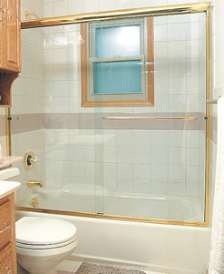 Euro Series Sliding Bi-Pass Bathtub Door